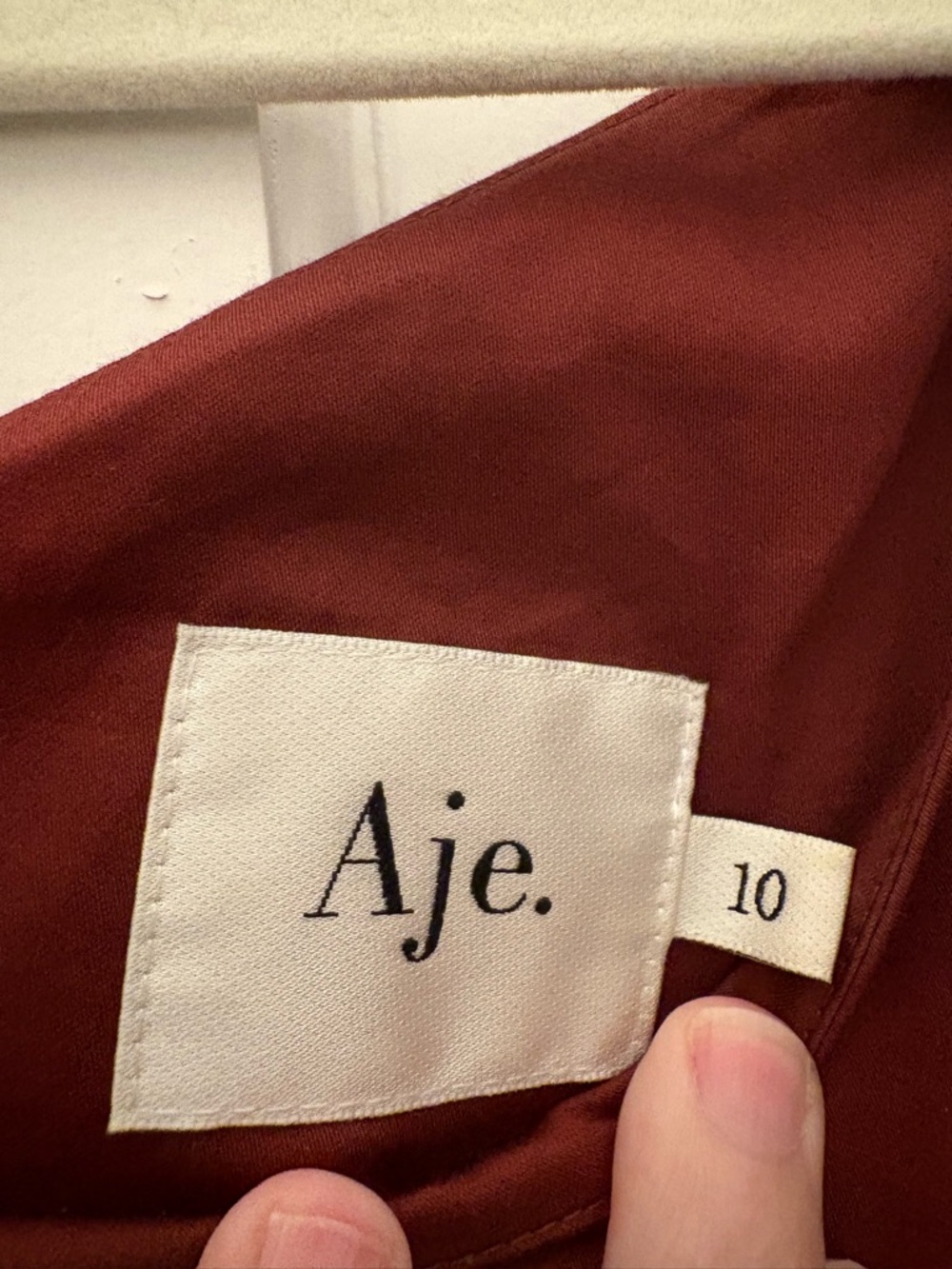 Aje Casabianca Asymmetric Puff Sleeve Midi Dress. Australian Size 10 (US size 6) - Picture 3 of 4